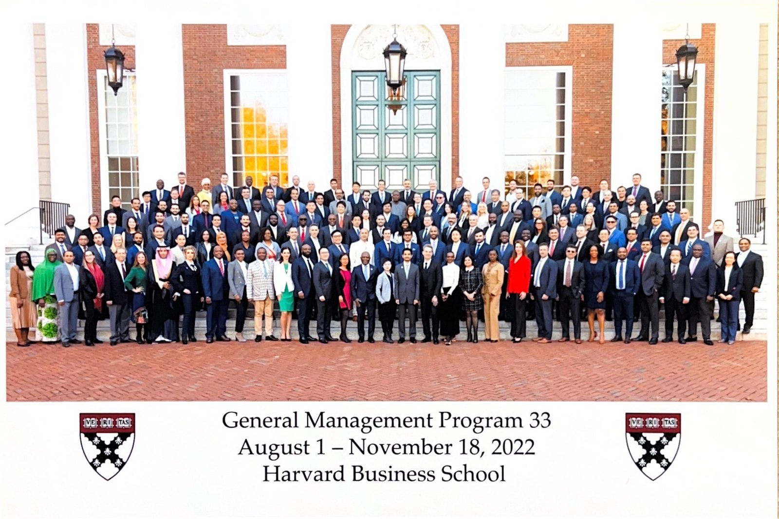 General Management Program 33 class photo, Harvard Business School, 2022