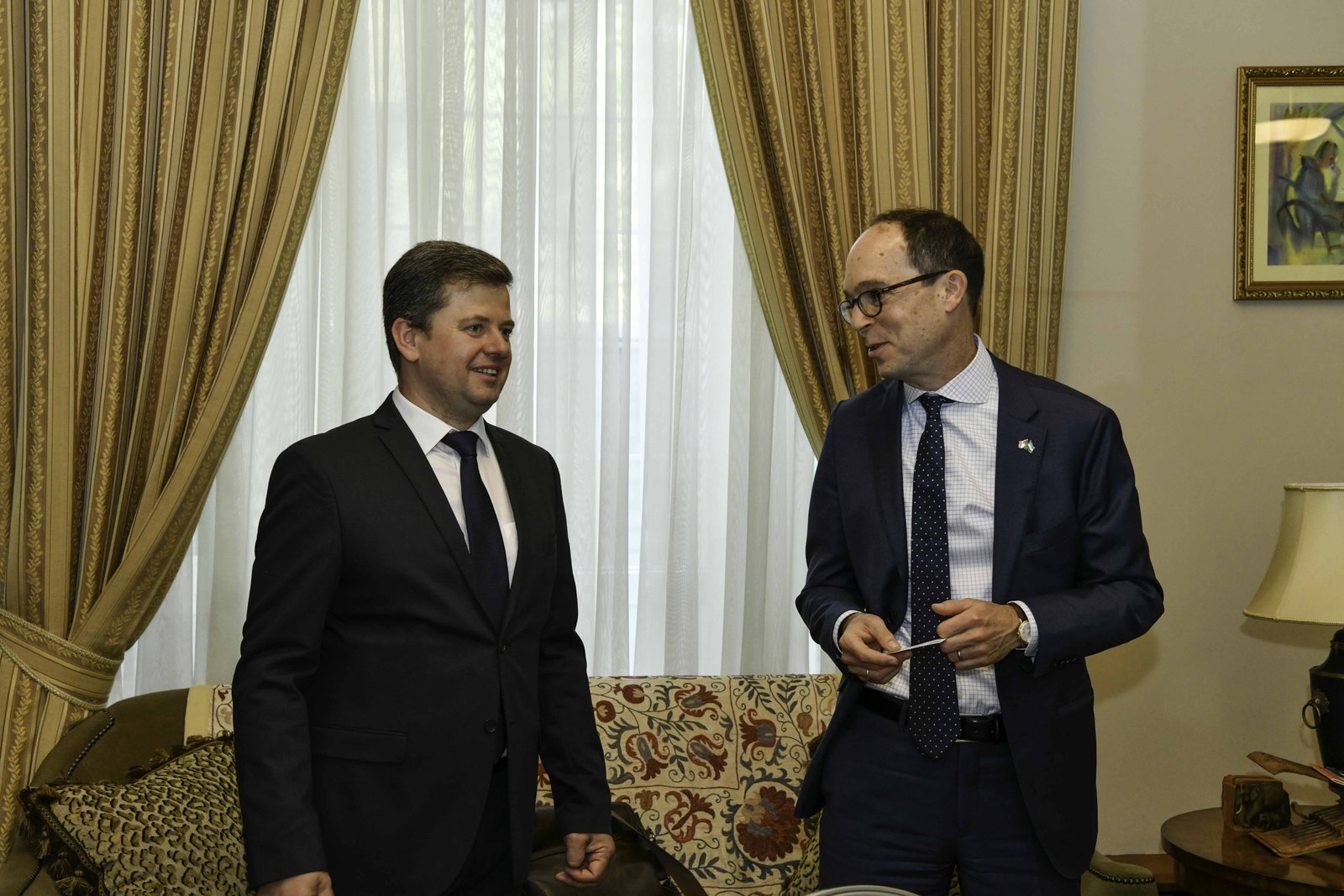 With U.S. Embassy staff, Tashkent