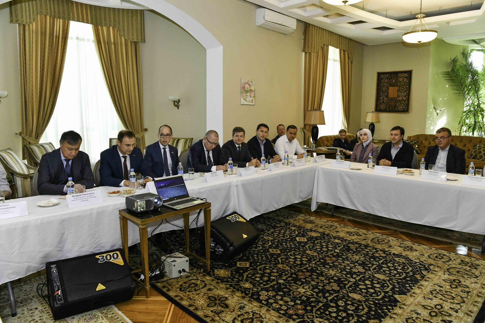 Full delegation meeting at the U.S. Embassy, Tashkent